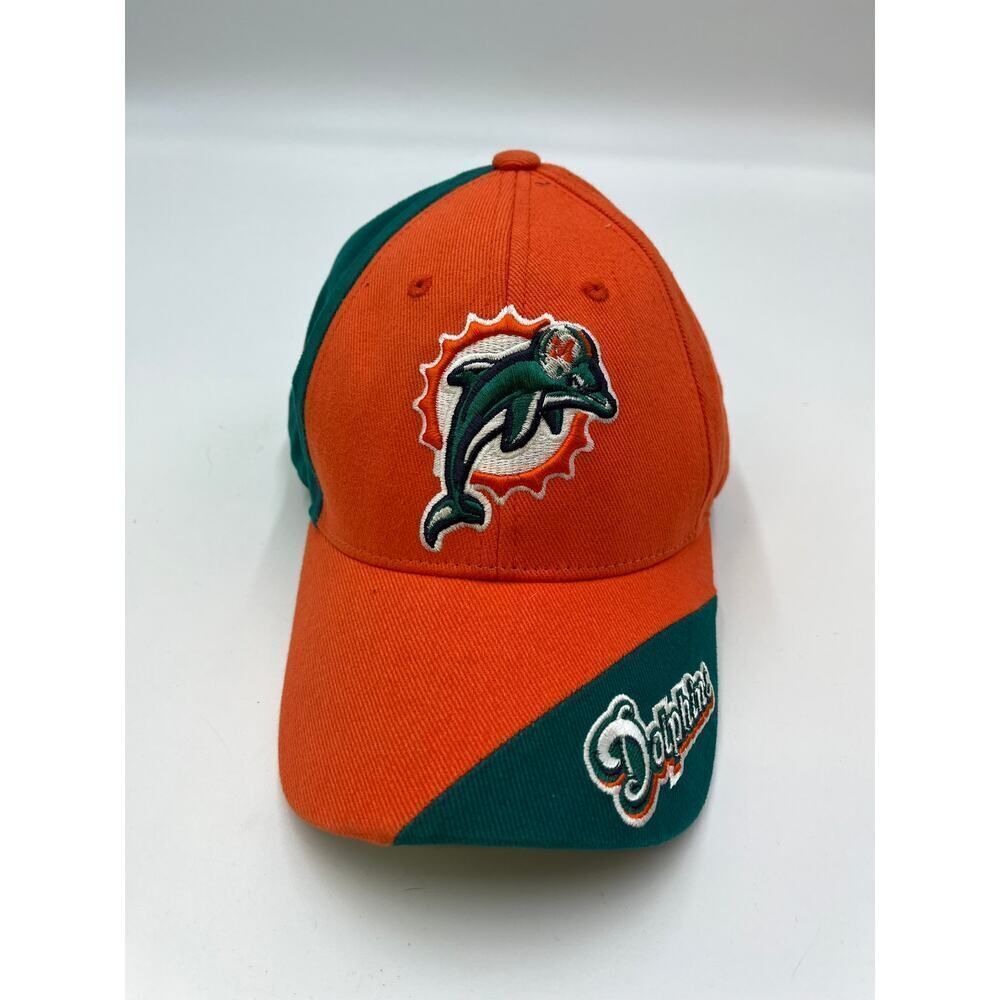 90s Miami Dolphins Orange Strapback hat cap 90s Y2K